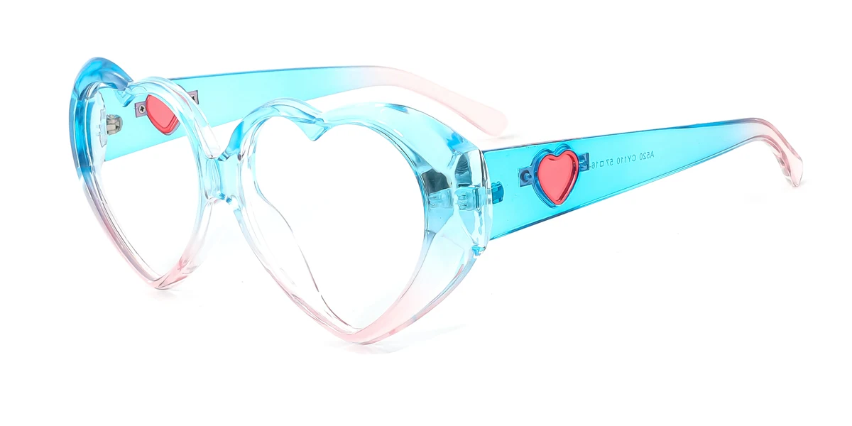 Blue Heart Retro Unique Gorgeous Custom Engraving Eyeglasses | WhereLight