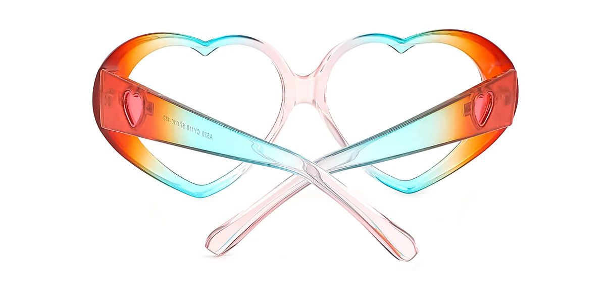 Multicolor Heart Retro Unique Gorgeous Custom Engraving Eyeglasses | WhereLight