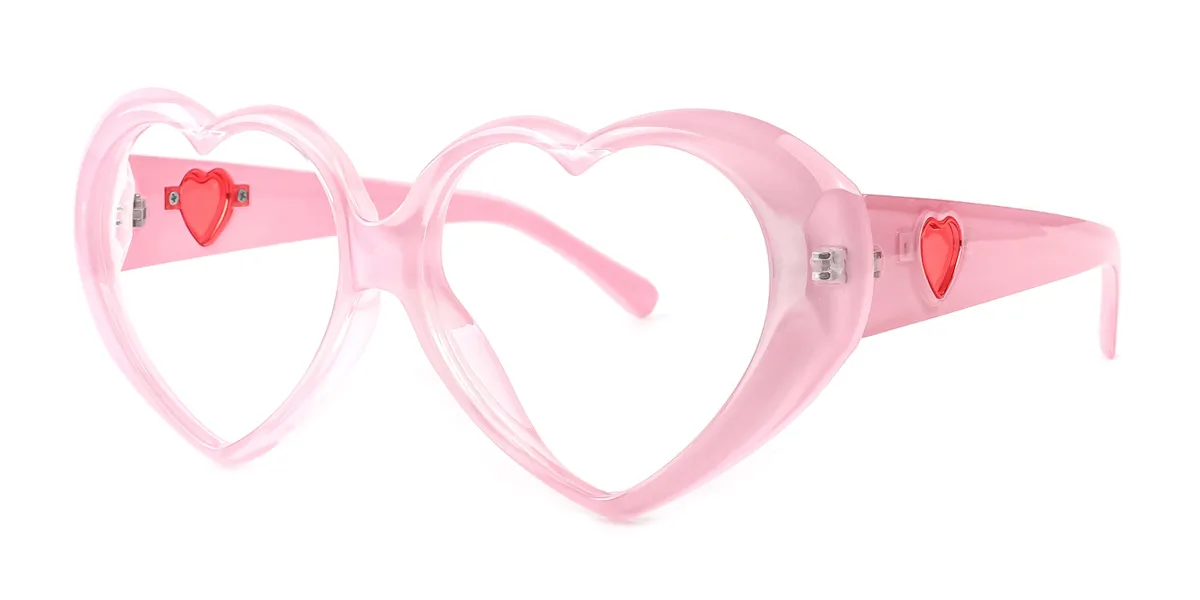 Pink Heart Retro Unique Gorgeous Custom Engraving Eyeglasses | WhereLight