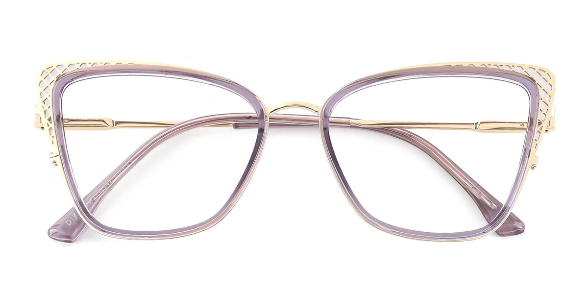 Purple Cateye Gorgeous Spring Hinges Eyeglasses | WhereLight