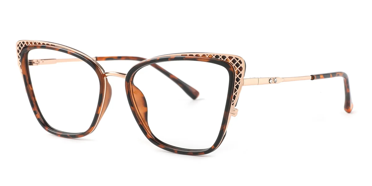 Tortoiseshell Cateye Gorgeous Spring Hinges Eyeglasses | WhereLight