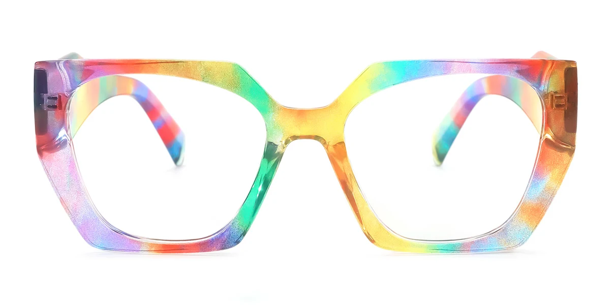 Multicolor Irregular Retro Custom Engraving Eyeglasses | WhereLight