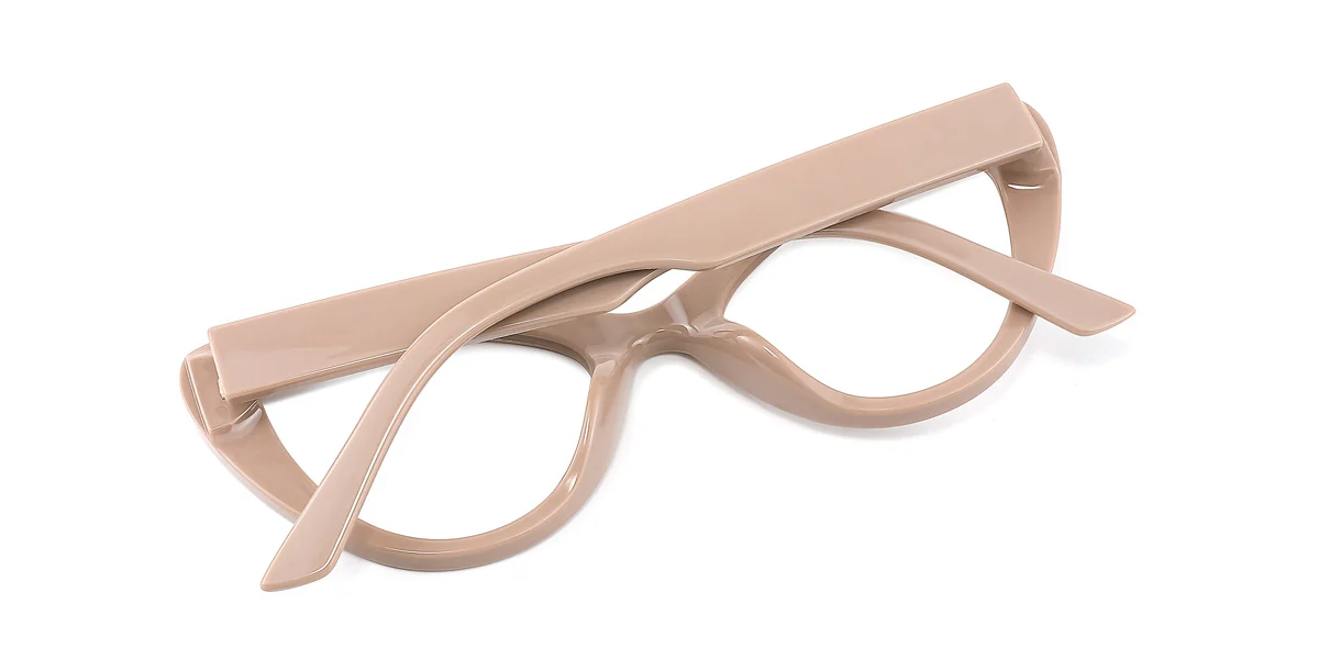 Brown Cateye Simple Classic  Eyeglasses | WhereLight