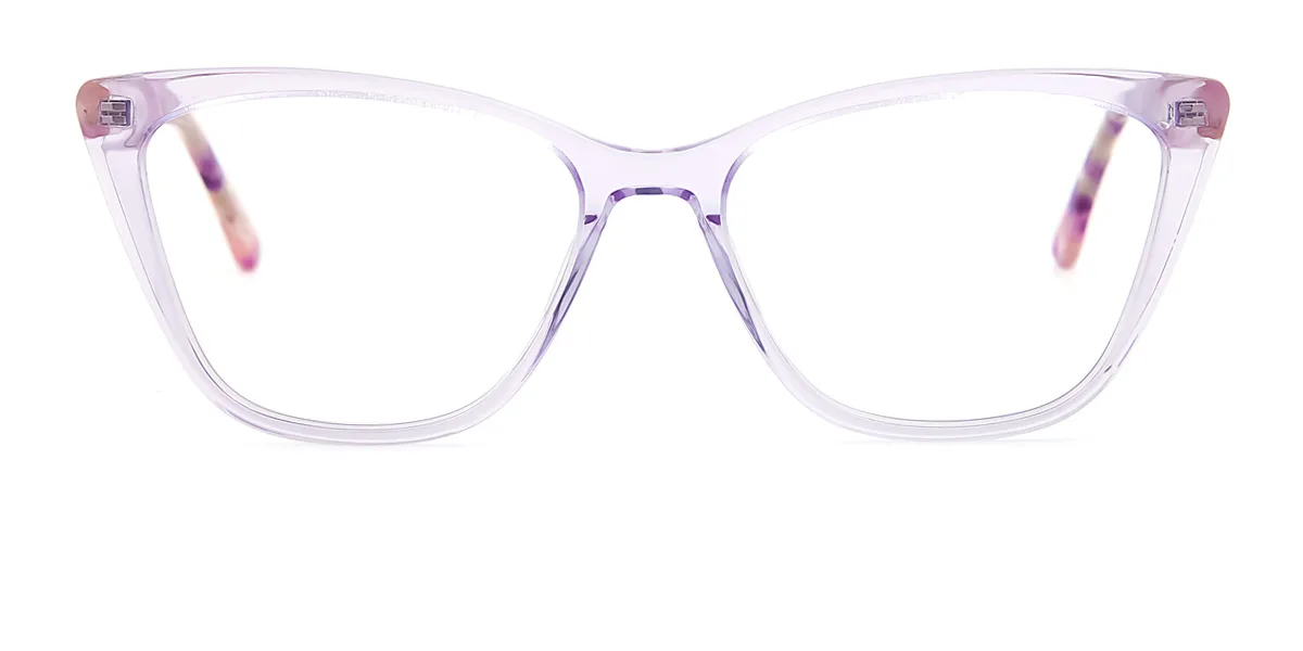 Purple Cateye Unique  Eyeglasses | WhereLight