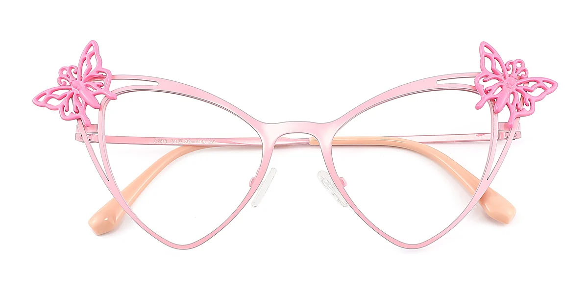 Pink Cateye Unique  Eyeglasses | WhereLight