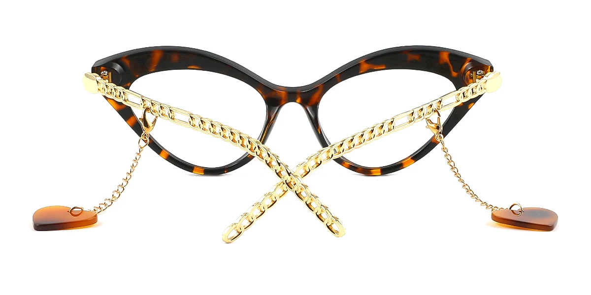 Tortoiseshell Cateye Simple Retro  Eyeglasses | WhereLight