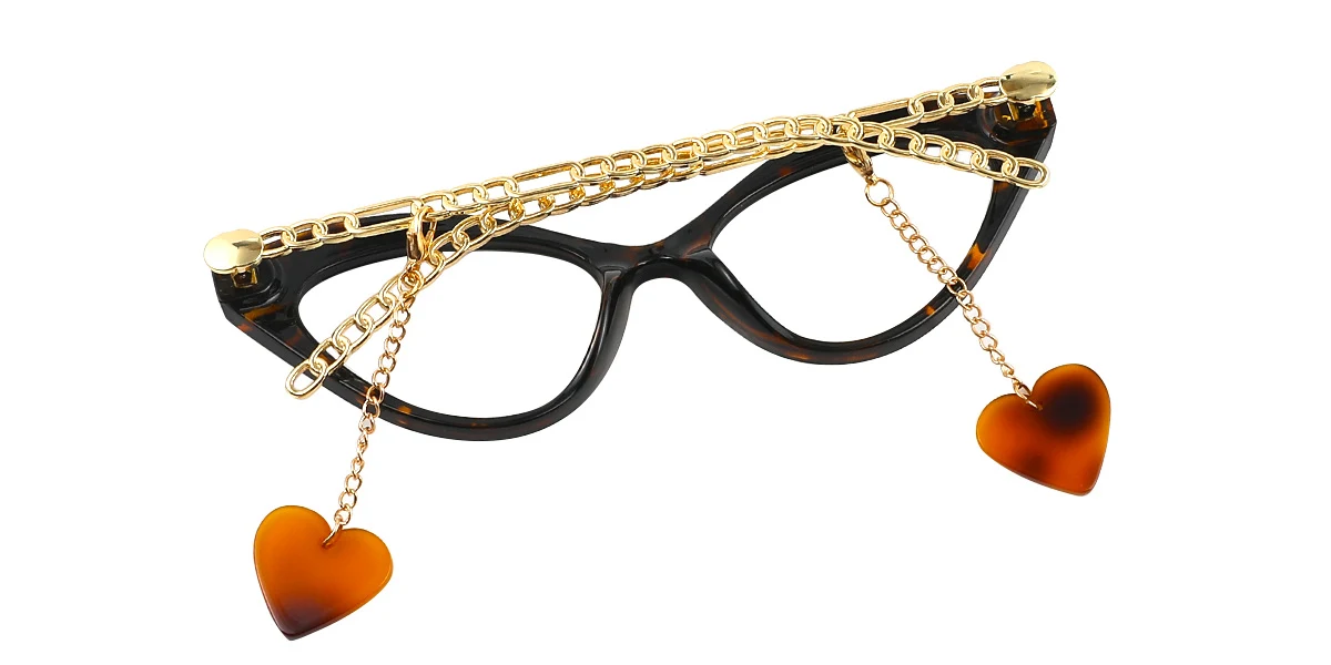 Tortoiseshell Cateye Simple Retro  Eyeglasses | WhereLight