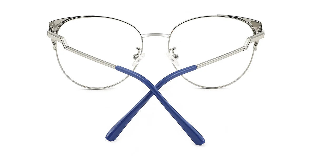 Blue Cateye Unique Gorgeous Rhinestone  Eyeglasses | WhereLight