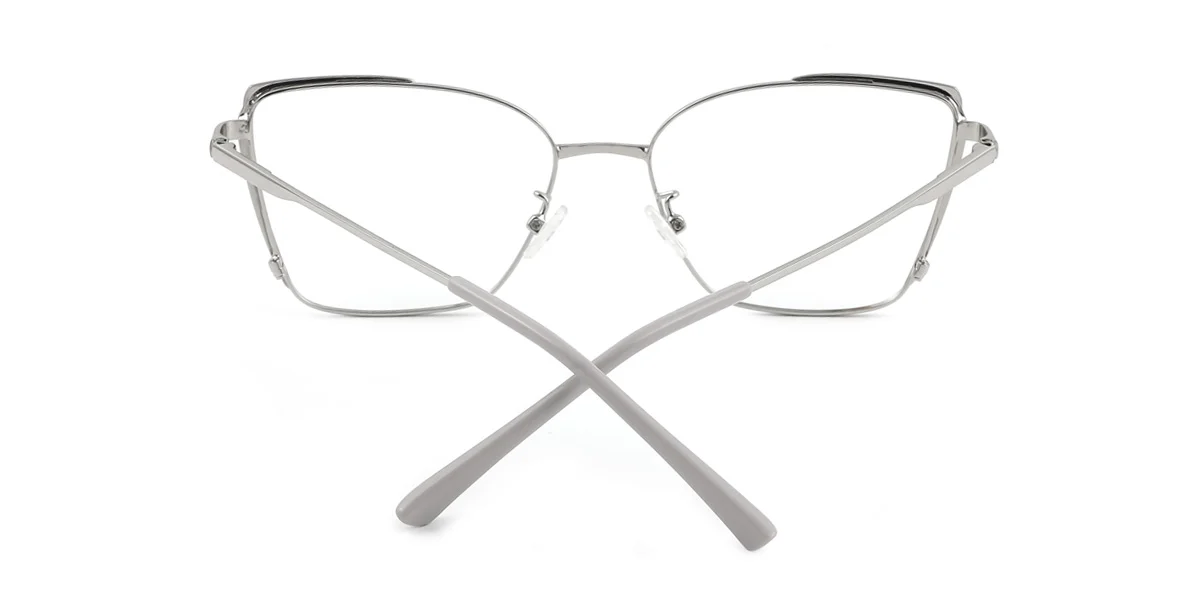 Grey Cateye Unique Gorgeous Spring Hinges Eyeglasses | WhereLight
