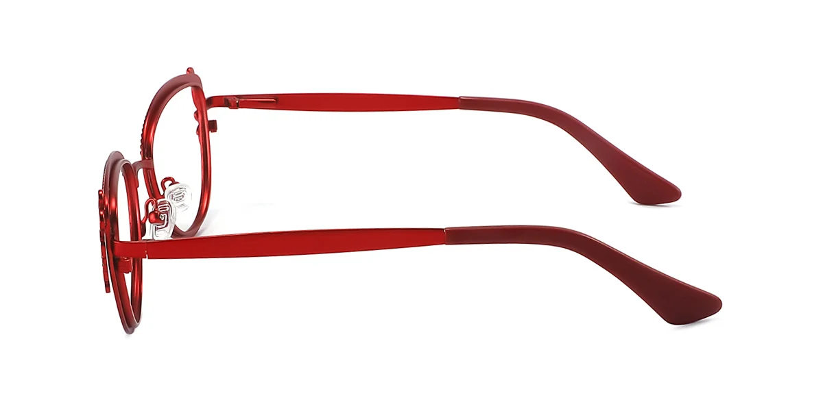 Red Cateye Unique Custom Engraving Eyeglasses | WhereLight