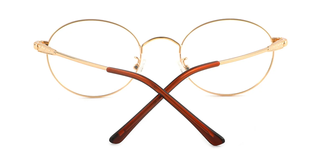 Red Oval Unique Gorgeous Spring Hinges Eyeglasses | WhereLight