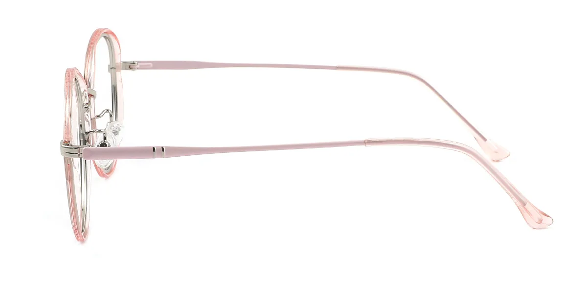 Pink Round Oval Gorgeous  Eyeglasses | WhereLight