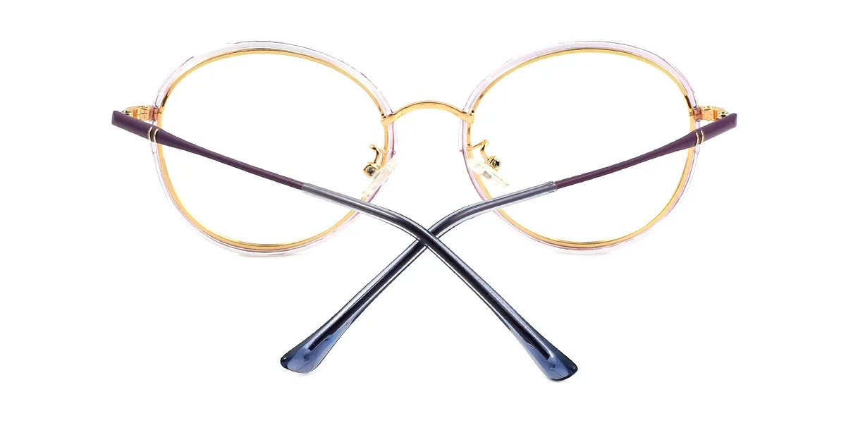 Purple Round Oval Gorgeous  Eyeglasses | WhereLight