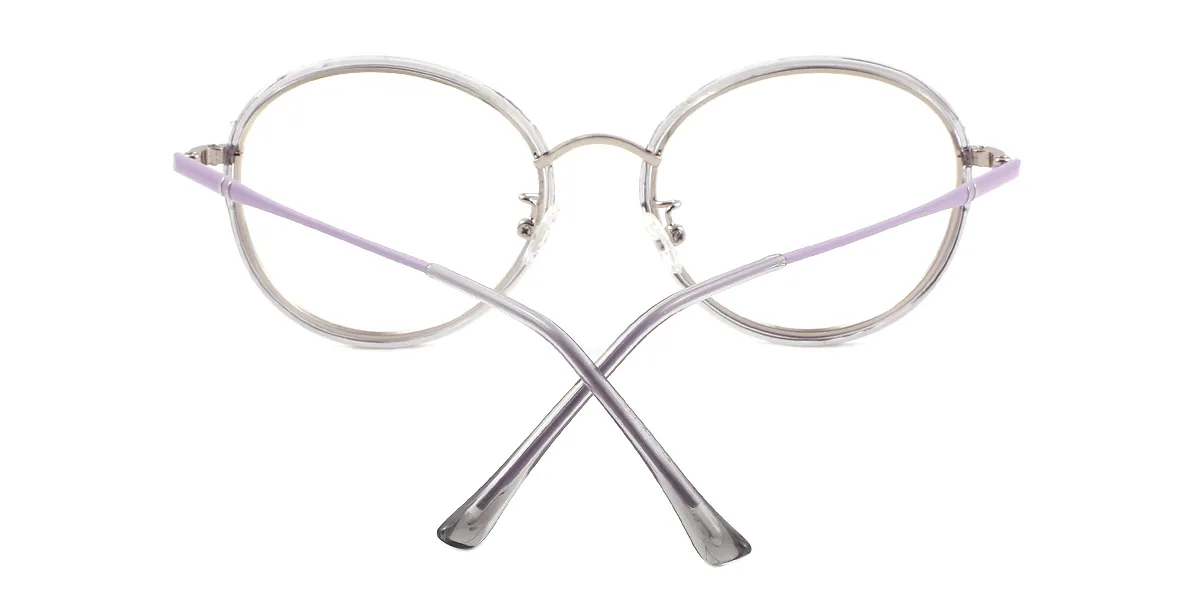 Silver Round Oval Gorgeous  Eyeglasses | WhereLight