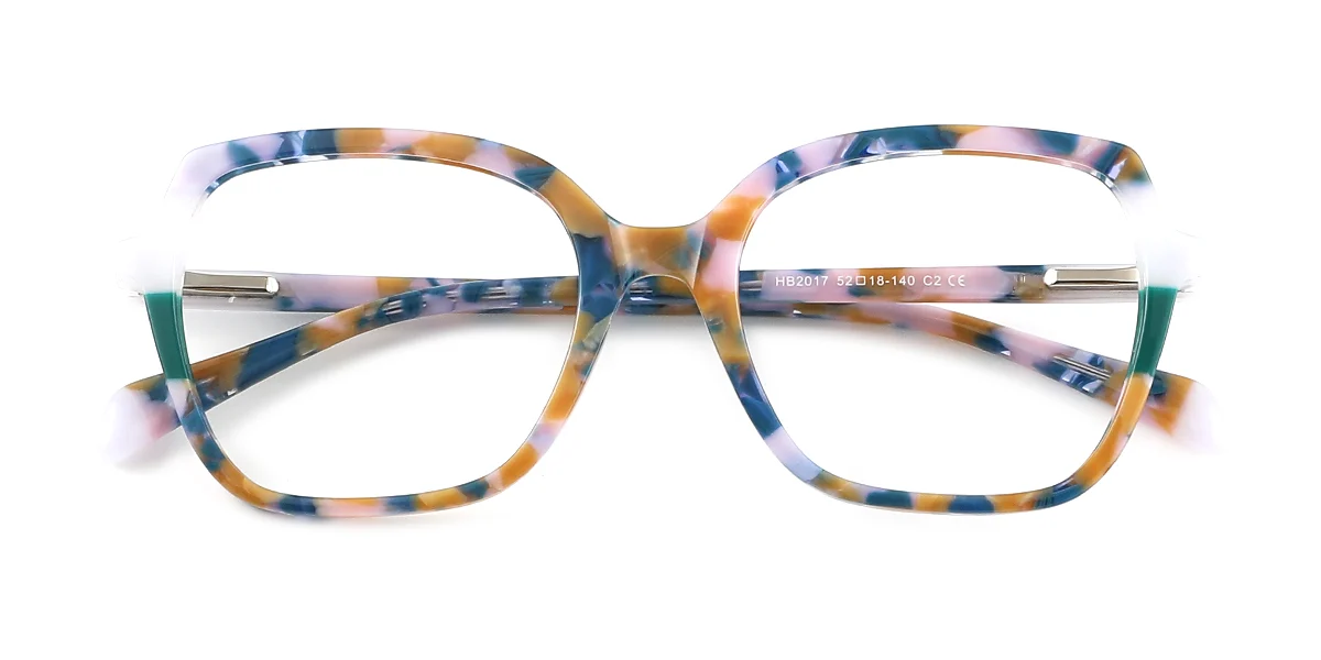 Other Geometric Classic Retro Spring Hinges Eyeglasses | WhereLight