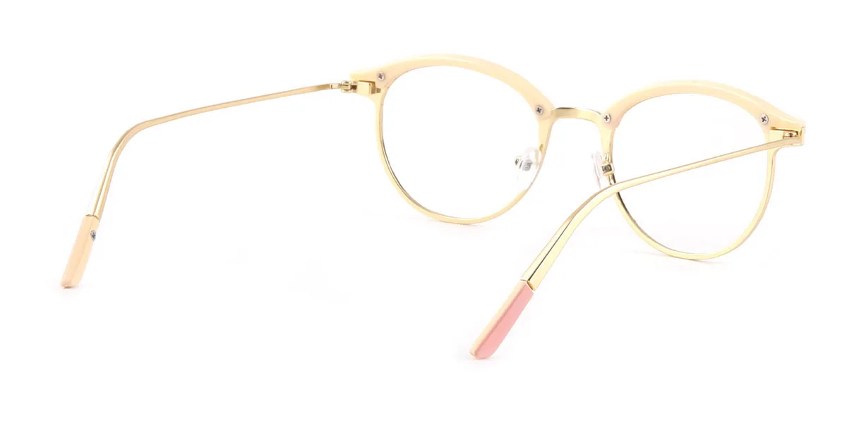Pink Round Simple  Eyeglasses | WhereLight
