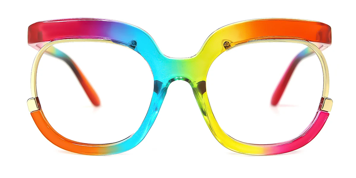 Multicolor Round Oval Retro Unique Custom Engraving Eyeglasses | WhereLight