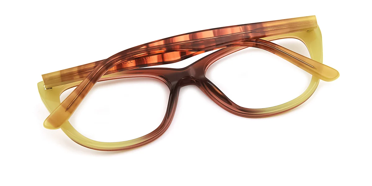 Brown Cateye Unique Gorgeous Spring Hinges Eyeglasses | WhereLight