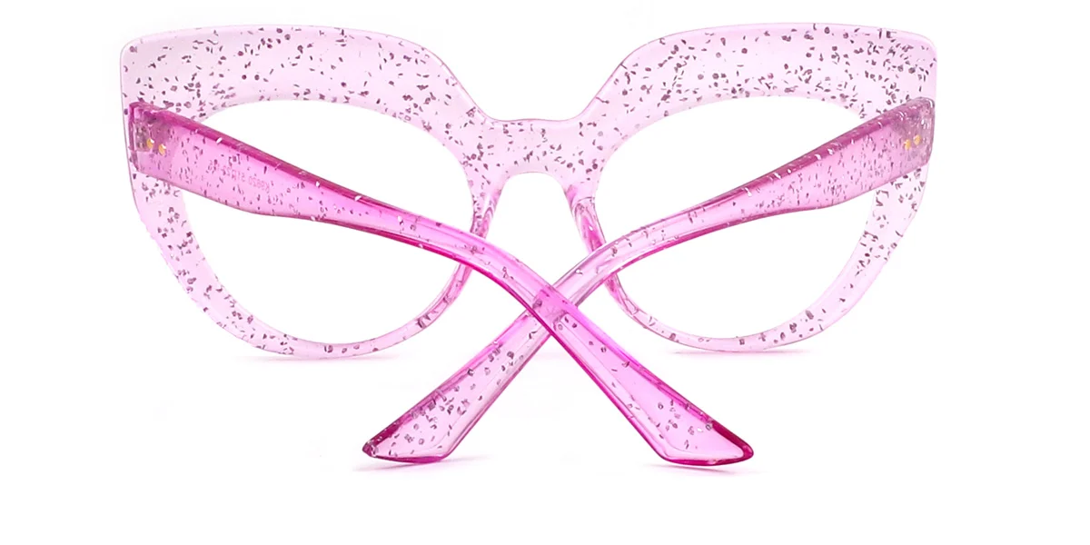 Pink Cateye Unique Custom Engraving Eyeglasses | WhereLight