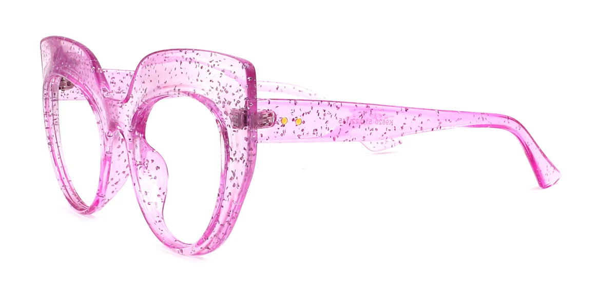 Pink Cateye Unique Custom Engraving Eyeglasses | WhereLight