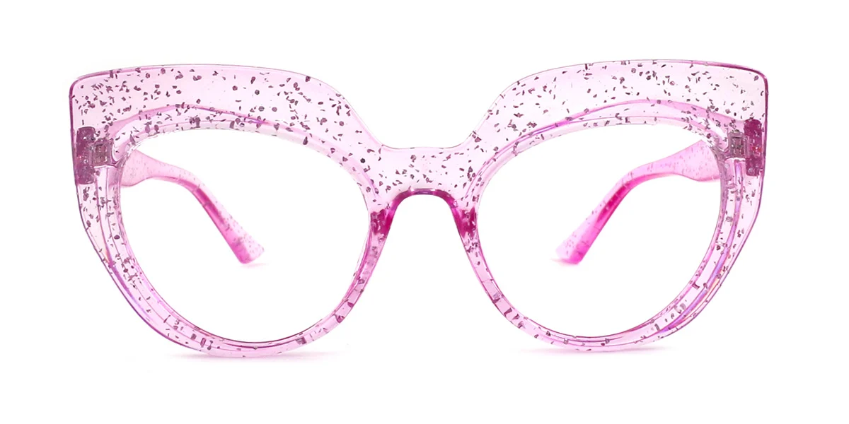 Pink Cateye Unique Custom Engraving Eyeglasses | WhereLight