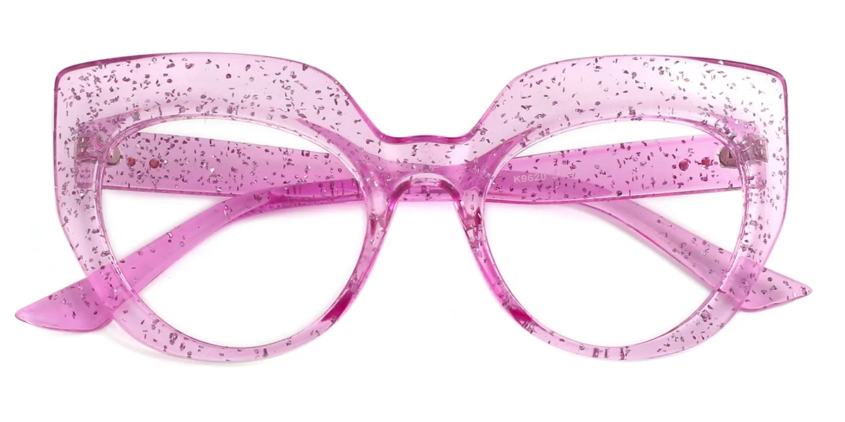 Pink Cateye Unique Custom Engraving Eyeglasses | WhereLight