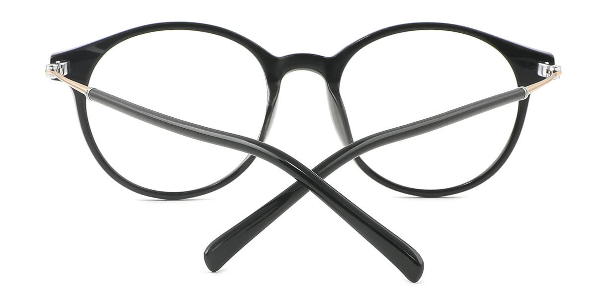 Black Round Unique  Eyeglasses | WhereLight