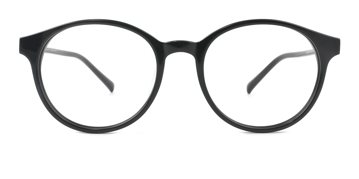 Black Round Unique  Eyeglasses | WhereLight