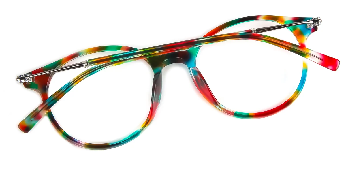 Multicolor Round Unique  Eyeglasses | WhereLight