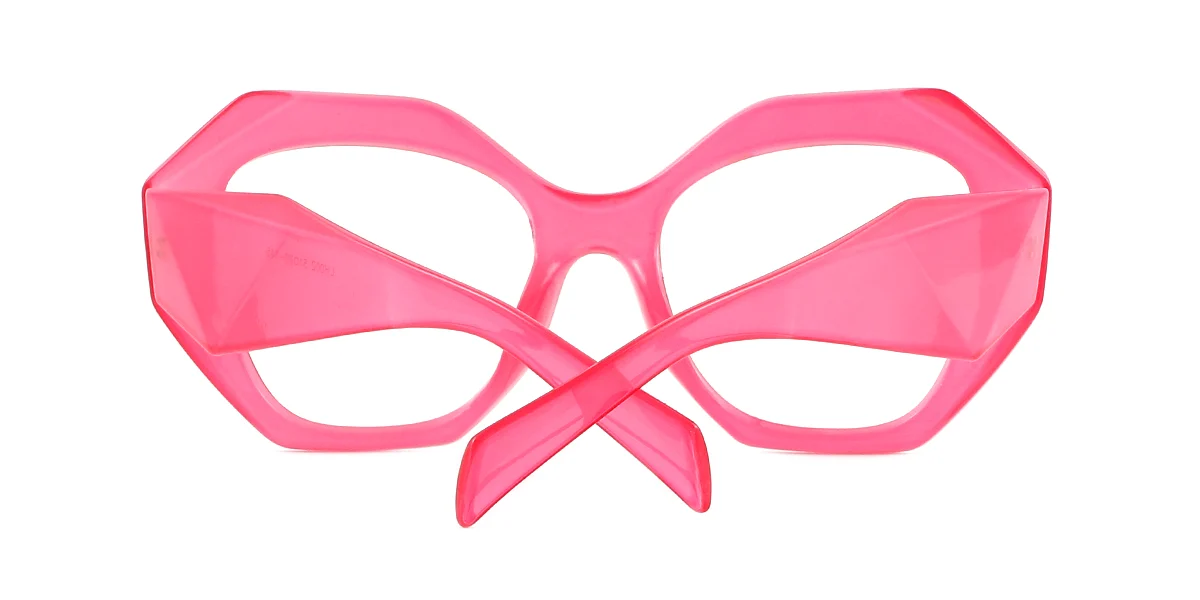 Pink Geometric Gorgeous Custom Engraving Eyeglasses | WhereLight
