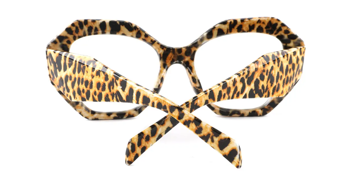 Tortoiseshell Geometric Gorgeous Custom Engraving Eyeglasses | WhereLight
