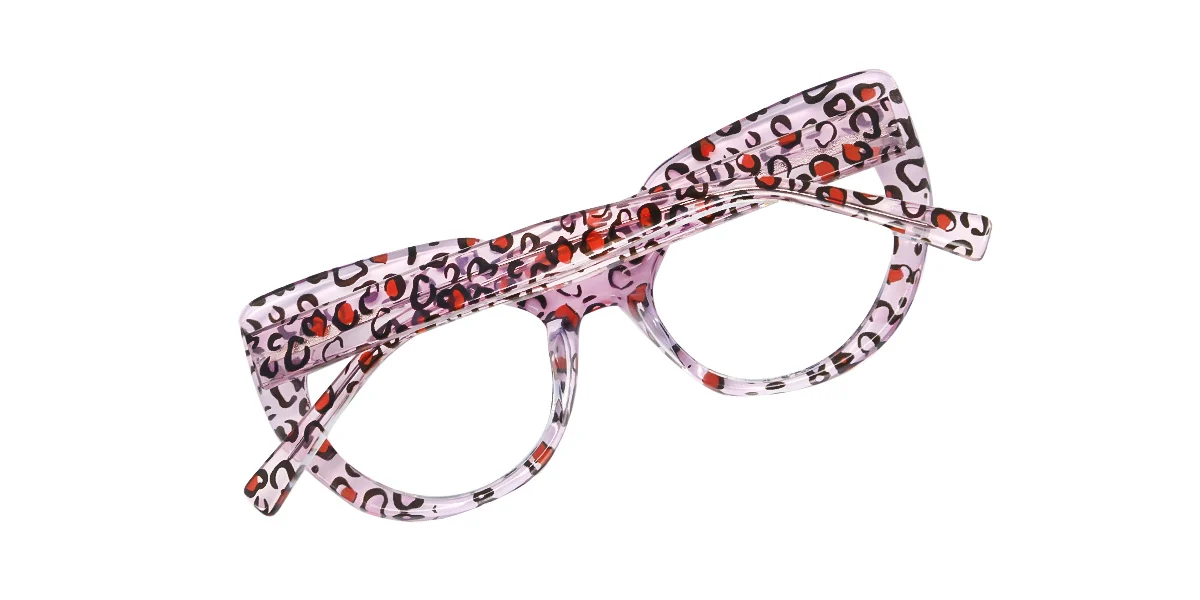 Pink-ip Cateye Unique  Eyeglasses | WhereLight