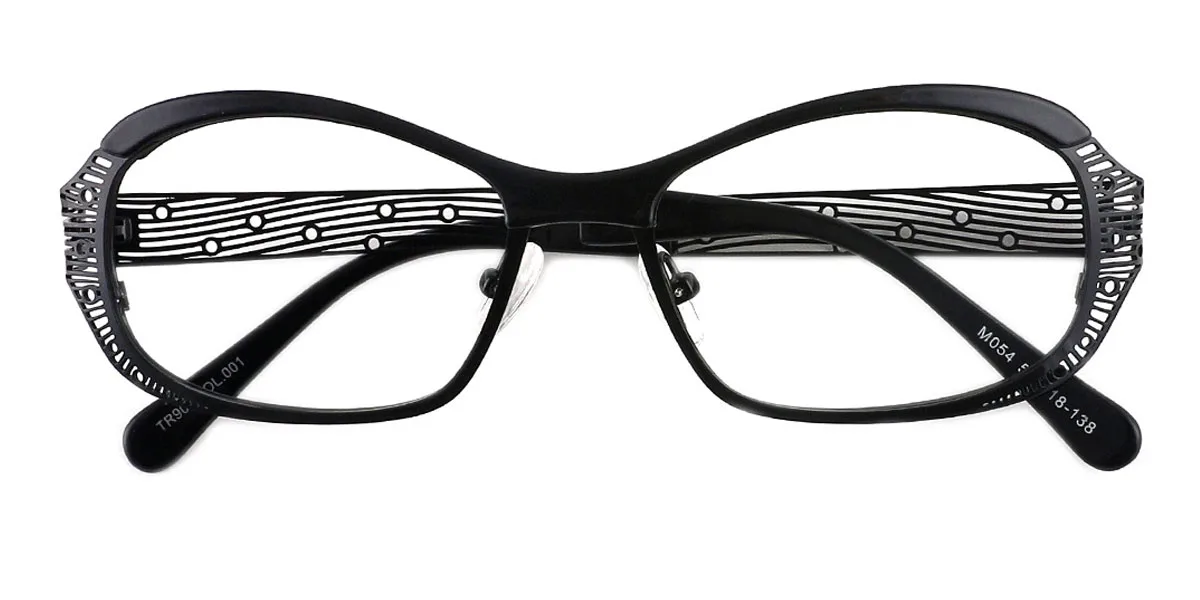 Black Irregular Unique  Eyeglasses | WhereLight