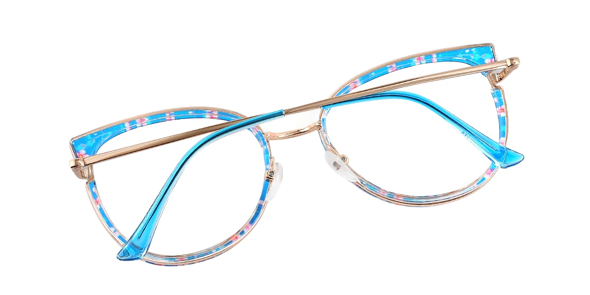 Blue Oval Classic Retro  Eyeglasses | WhereLight