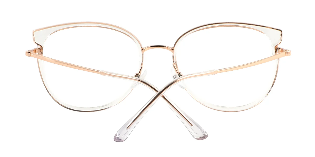 Clear Oval Classic Retro  Eyeglasses | WhereLight
