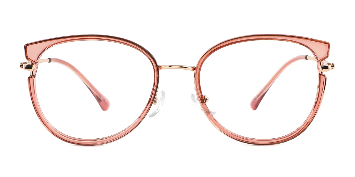 Pink Oval Classic Retro  Eyeglasses | WhereLight