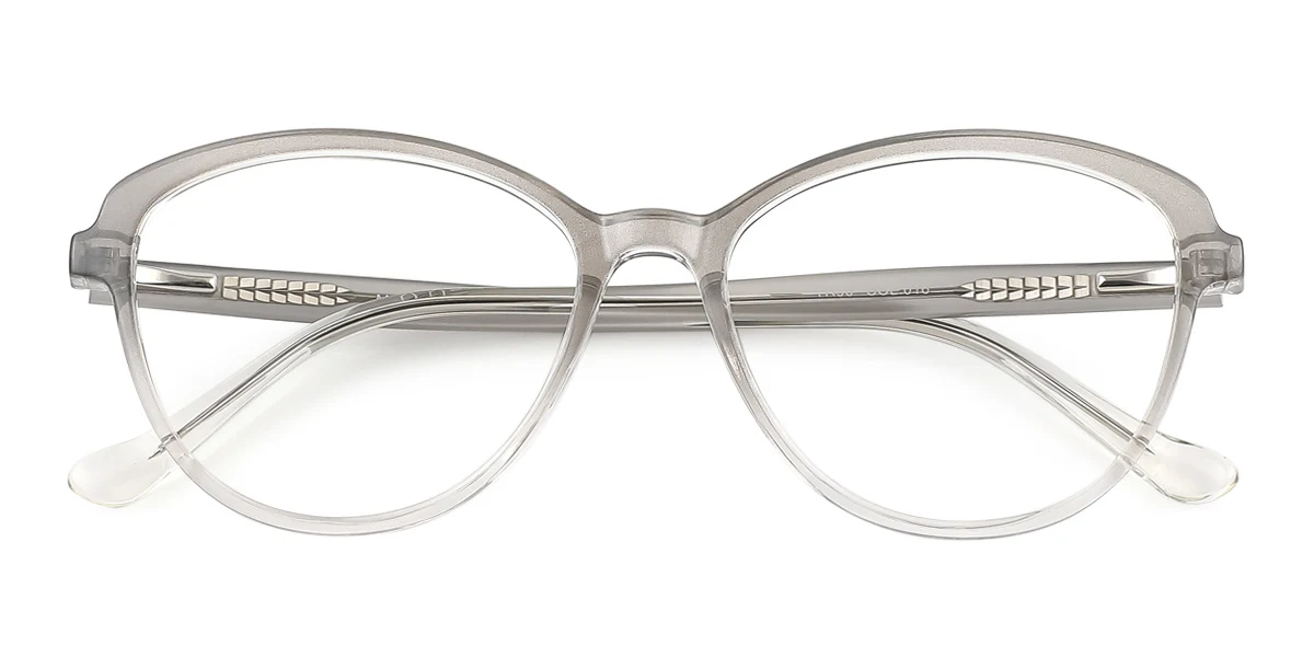 Grey Oval Unique Gorgeous  Eyeglasses | WhereLight