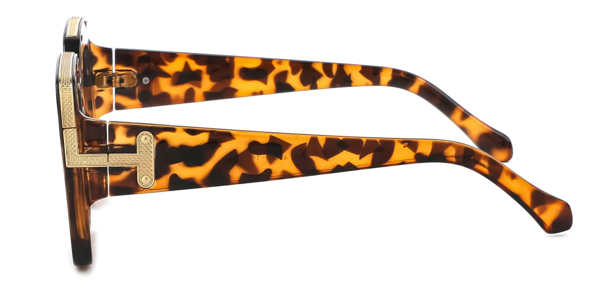 Tortoiseshell Rectangle Gorgeous Custom Engraving Eyeglasses | WhereLight