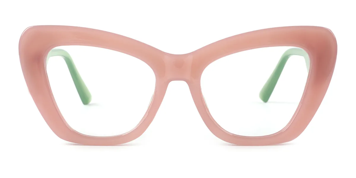Pink Cateye Unique Gorgeous Custom Engraving Eyeglasses | WhereLight