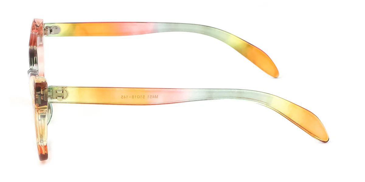 Multicolor Cateye Rectangle Irregular Unique Gorgeous Custom Engraving Eyeglasses | WhereLight
