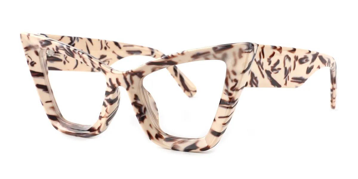 Floral Cateye Gorgeous Custom Engraving Eyeglasses | WhereLight