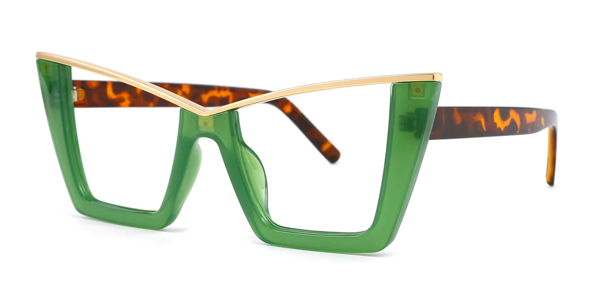 Green Cateye Gorgeous Business  Eyeglasses | WhereLight
