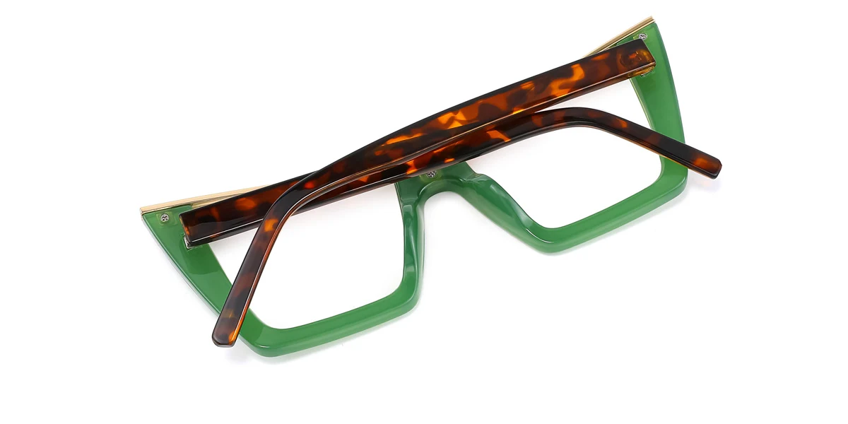 Green Cateye Gorgeous Business  Eyeglasses | WhereLight