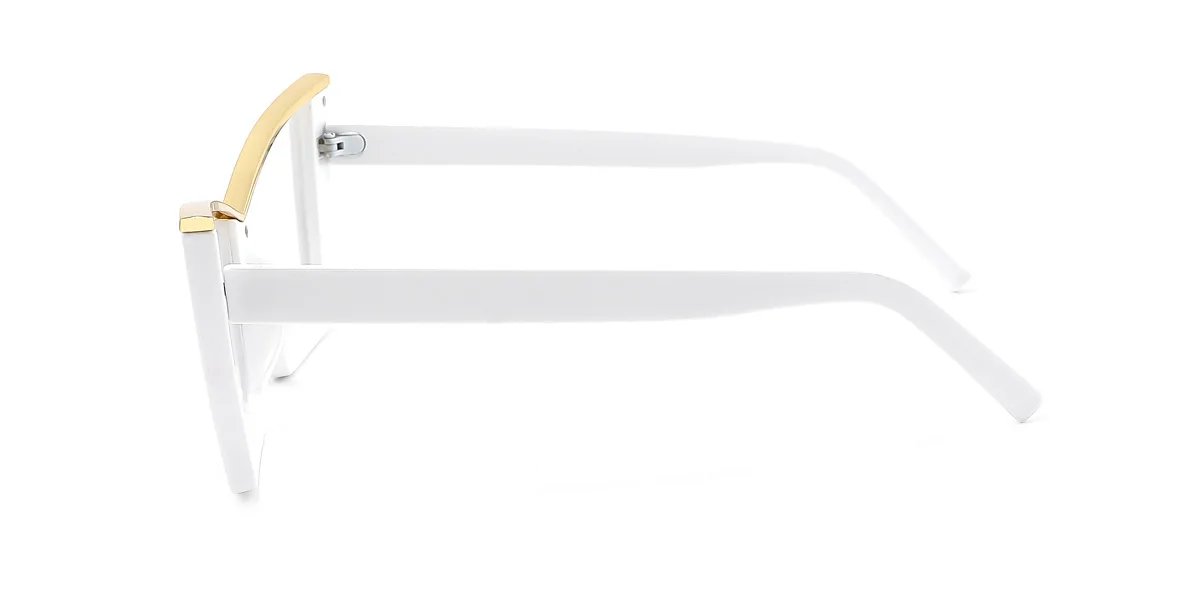 White Cateye Gorgeous Business  Eyeglasses | WhereLight