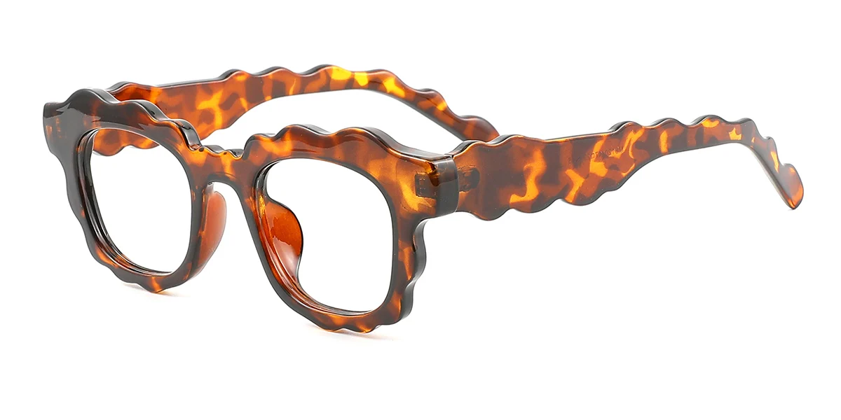 Tortoiseshell Oval Unique Custom Engraving Eyeglasses | WhereLight