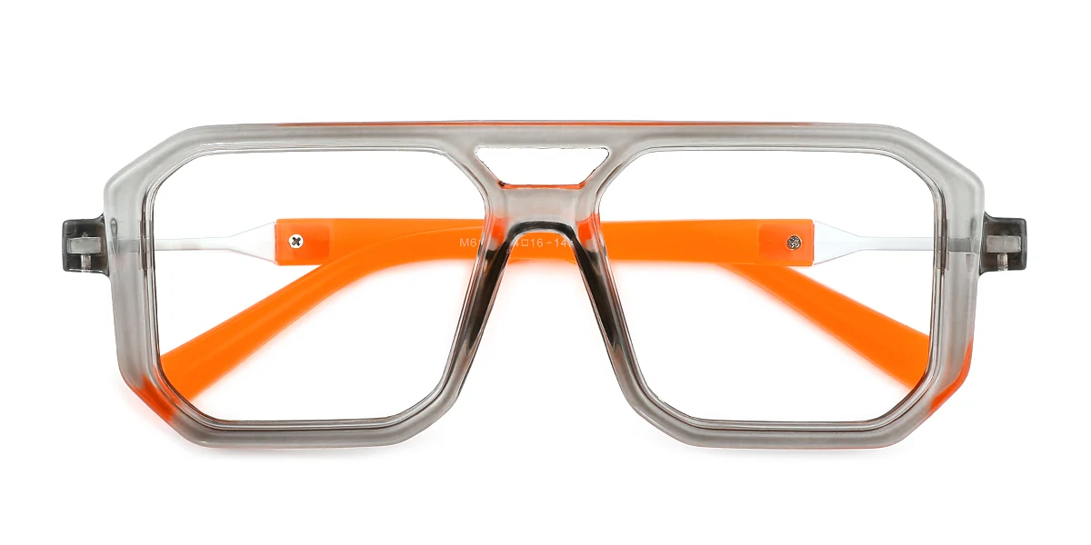 Grey Aviator Retro Custom Engraving Eyeglasses | WhereLight