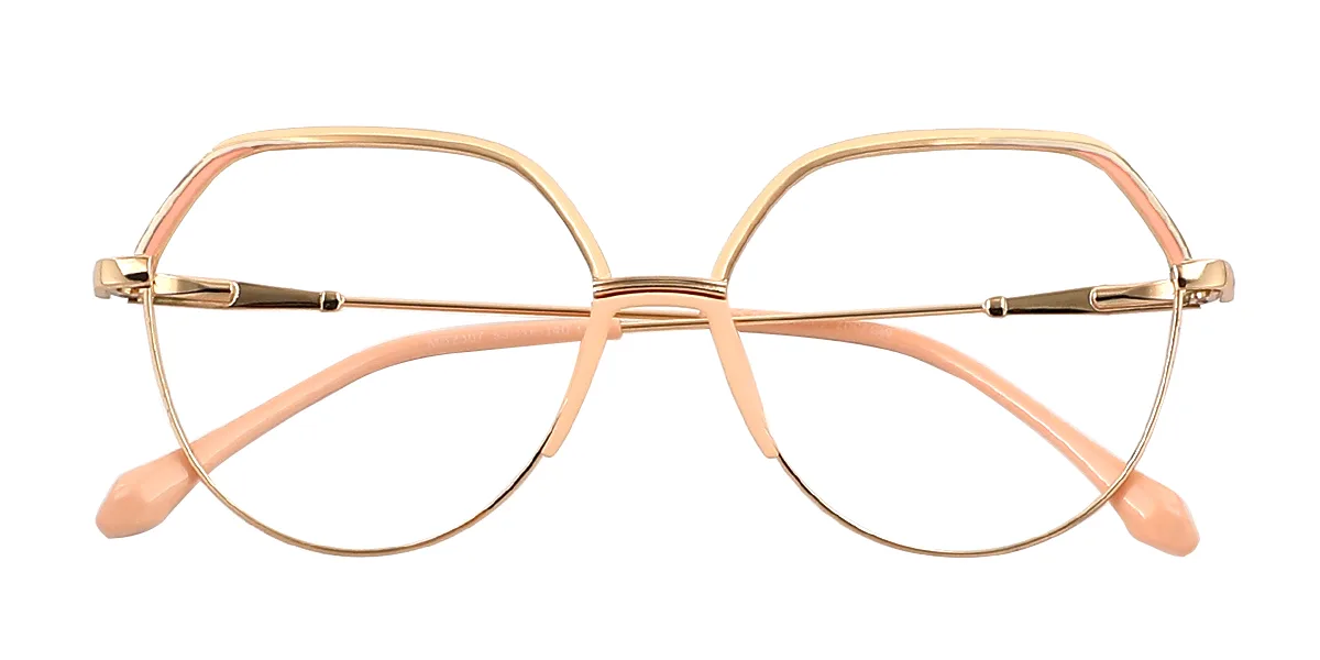Other Geometric Simple Classic Business Spring Hinges Eyeglasses | WhereLight