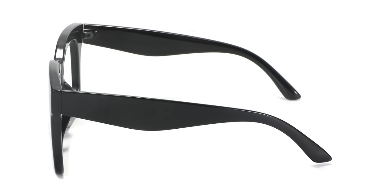 Black Rectangle Unique Custom Engraving Eyeglasses | WhereLight