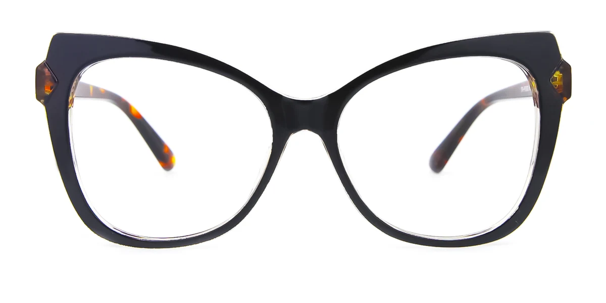 Black Cateye Retro Unique Gorgeous Custom Engraving Eyeglasses | WhereLight
