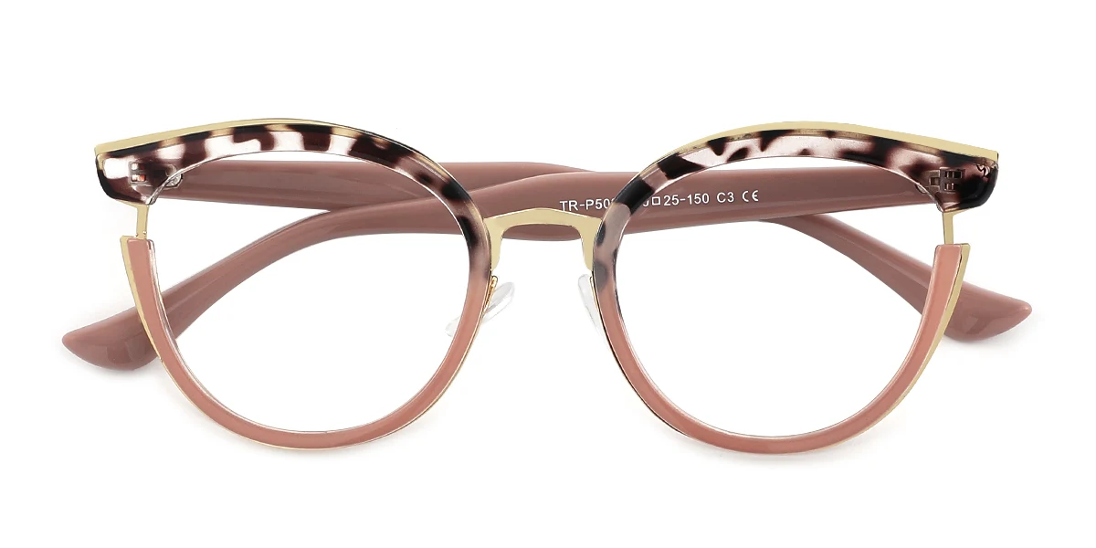 Brown Round Oval Unique Custom Engraving Eyeglasses | WhereLight